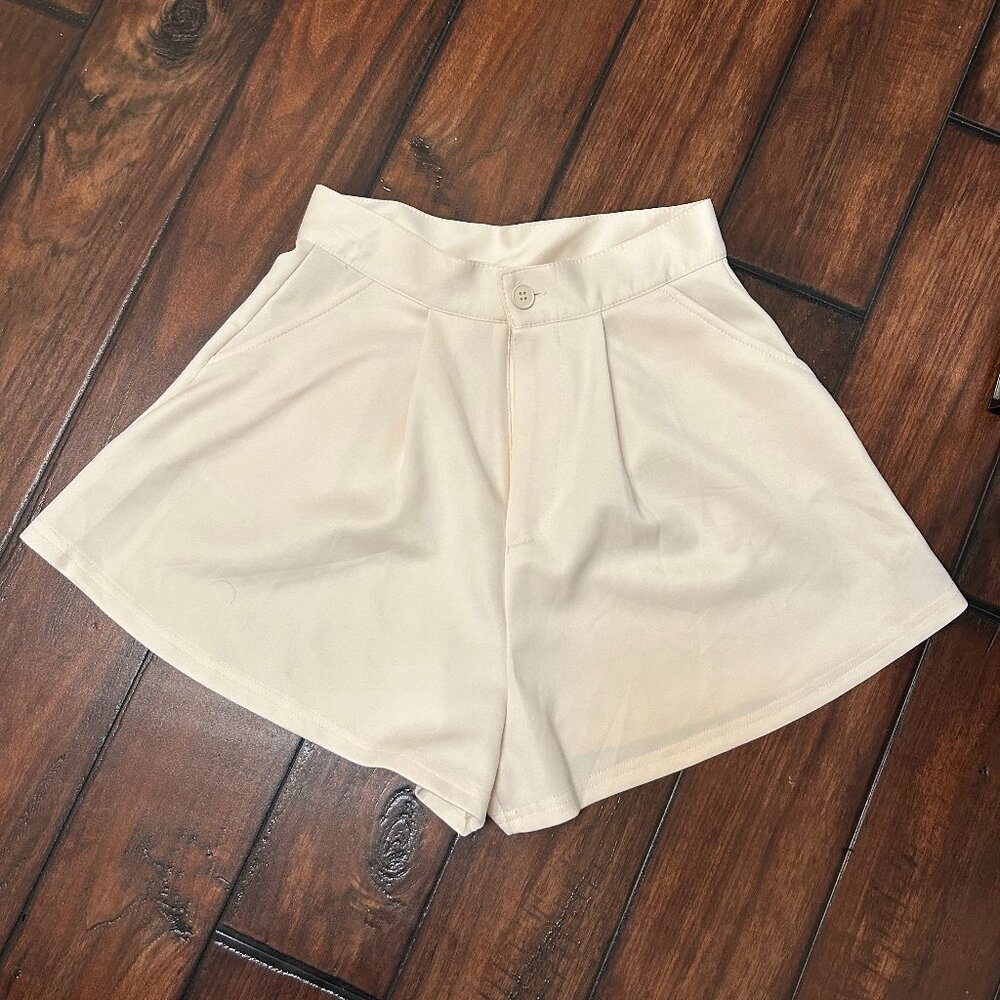White summer shorts